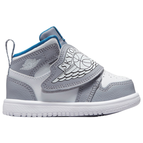

Boys Jordan Jordan Sky Jordan 1 - Boys' Toddler Shoe Grey/White/Blue Size 04.0