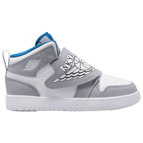 

Boys Preschool Jordan Jordan Sky Jordan 1 - Boys' Preschool Shoe Grey/White/Blue Size 03.0