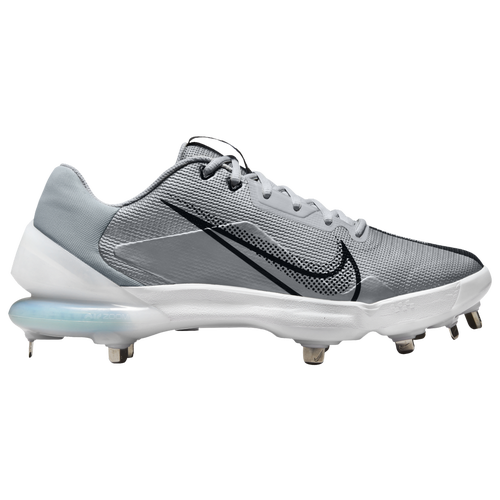 Nike Force Zoom Trout 7 Pro - Men's Metal Cleats Shoes - Light Smike Grey / Black / White - CQ7224-023