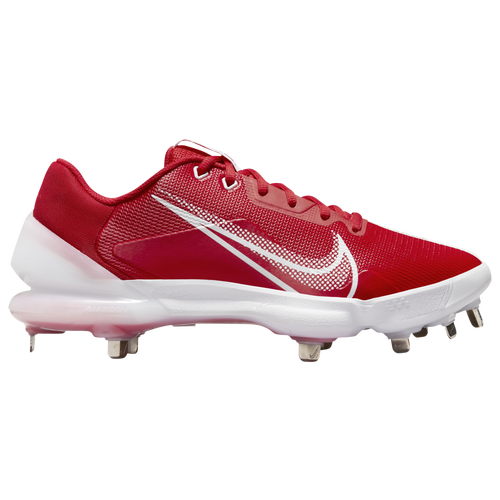 Nike Force Zoom Trout 7 Pro - Men's Metal Cleats Shoes - University Red / White / Bright Crimson - CQ7224-602