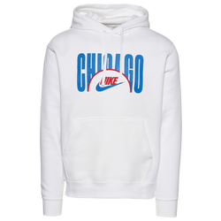 Men's - Nike City Fleece Pullover - White/Blue