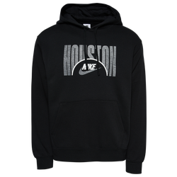 Men's - Nike City Fleece Pullover - Black/Grey