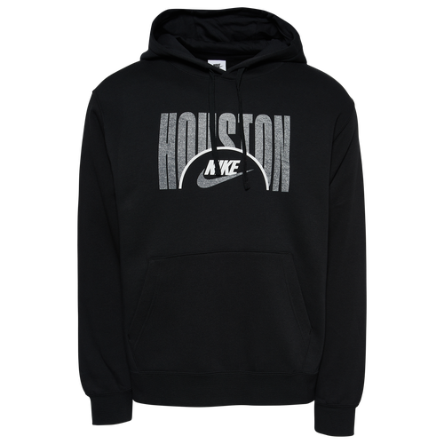 Nike Mens  City Fleece Pullover In Black/grey