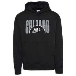 Men's - Nike City Fleece Pullover - Black/Grey