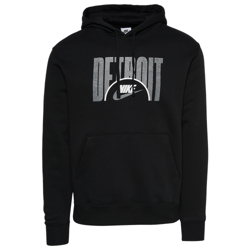 

Nike Mens Nike City Fleece Pullover - Mens Black/Grey Size L