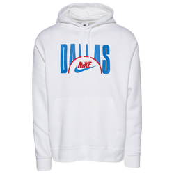 Men's - Nike City Fleece Pullover - White/Blue