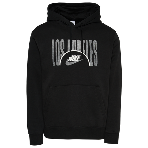Nike Mens  City Fleece Pullover In Black/grey