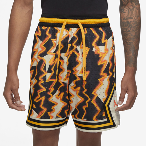 

Jordan Mens Jordan Sport Diamond Shorts - Mens White/Orange Size S