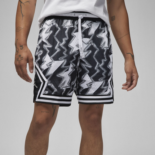 

Jordan Mens Jordan Sport Diamond Shorts - Mens White/Black Size L