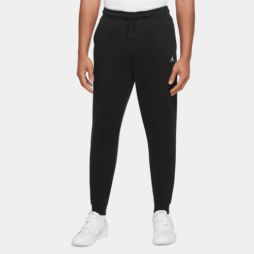 

Jordan Mens Jordan Essential Fleece Pants - Mens Black/White Size M