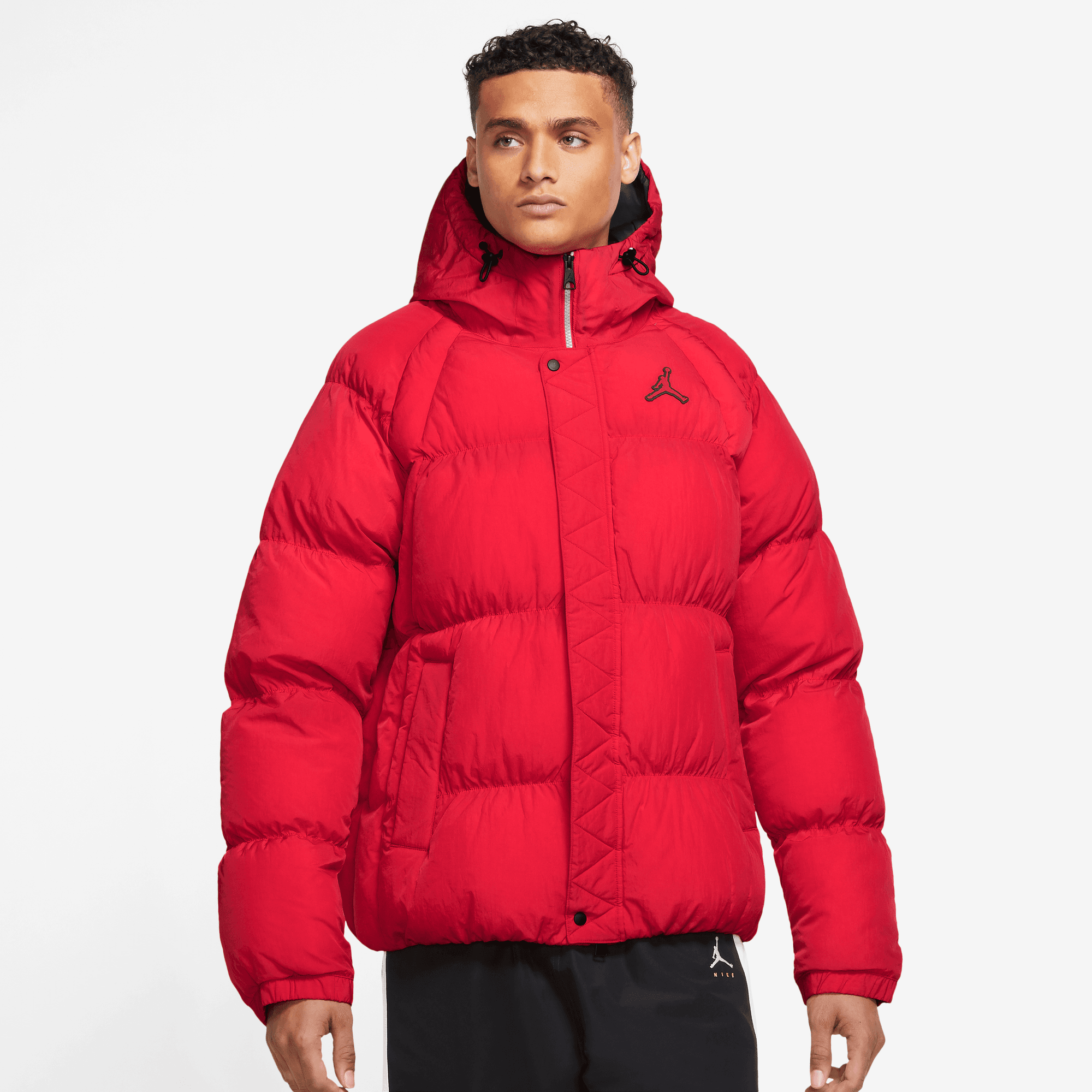 Amazing Red Bubble Jacket With Hood In 2023
