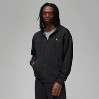 Jordan Essentials Fleece Full Zip Hoodie Carbon Heather / White