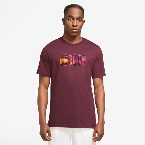 

Jordan Mens Jordan MVP Wordmark Crew - Mens Cherrywood Size M