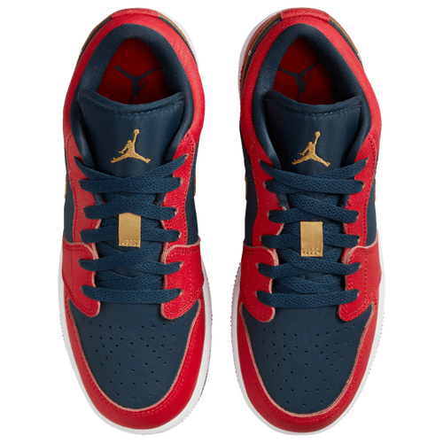 Red and blue jordan 1 grade school on sale