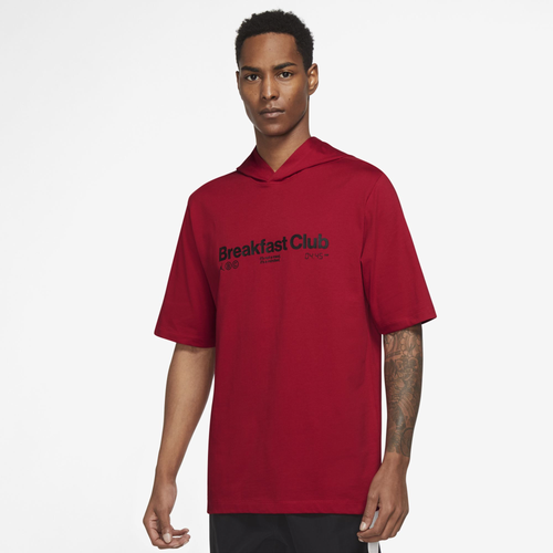 

Nike Mens Nike Dri-Fit Sport GFX Short Sleeve Crewneck Hoodie - Mens Gym Red/White Size XL