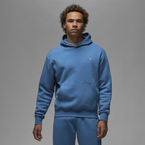 

Jordan Mens Jordan Essential Fleece Pullover Hoodie - Mens True Blue/White Size L