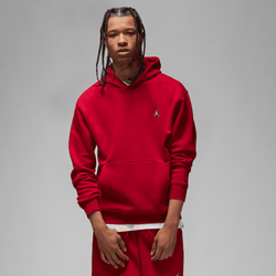 Men's - Jordan Essential Fleece Pullover Hoodie - Red/Black