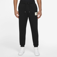 Nike Men's Jumpman Air Fleece Pants, Black/Gym Red, Large