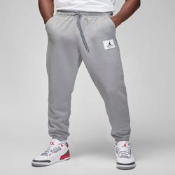 Men's - Jordan Essential Statement Fleece Pants - Carbon Heather/Sail