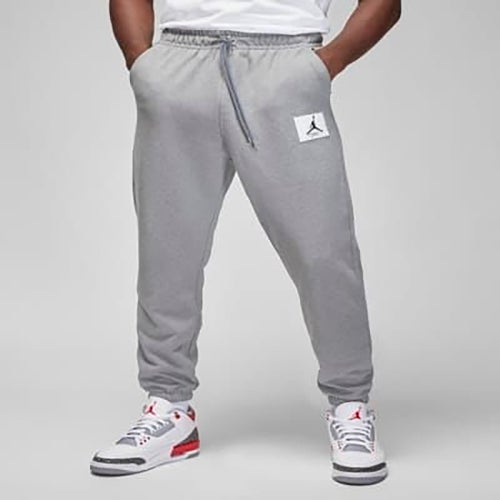 

Jordan Mens Jordan Essential Fleece Pants - Mens Carbon Heather/Sail Size XL