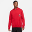 Jordan Essential GFX Fleece Pullover Hoodie - Men's Red/Black/White
