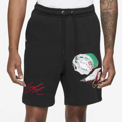 Men's - Jordan Artist Fleece Shorts - Black/Red
