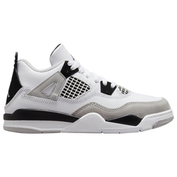Boys' Preschool - Jordan Retro 4 - White/Black/Grey