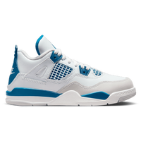 Boys' Preschool - Jordan Retro 4 - Off White/Military Blue/Neutral Grey