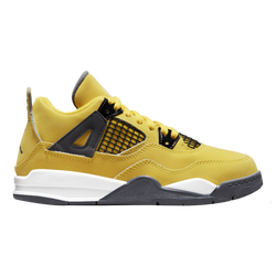 Boys' Preschool - Jordan Retro 4 - Tour Yellow/Dark Blue Grey/White