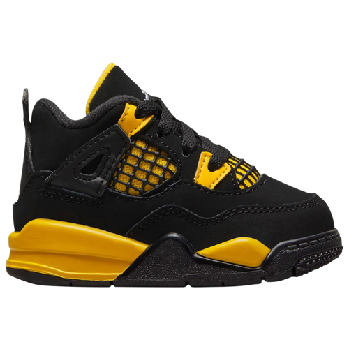 

Boys Jordan Jordan Retro 4 - Boys' Toddler Shoe Yellow/Black/White Size 06.0