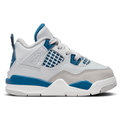 Boys' Toddler - Jordan Retro 4 - Off White/Military Blue/Neutral Grey