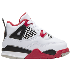 Boys' Toddler - Jordan Retro 4  - White/Fire Red/Black