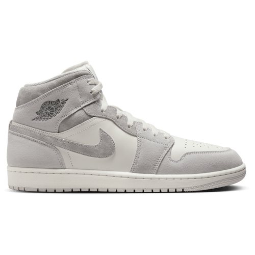 

Jordan Mens Jordan AJ 1 Mid SE - Mens Basketball Shoes White/Grey Size 08.5