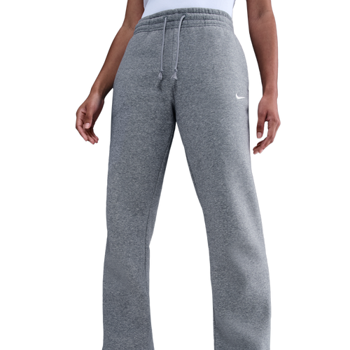 WOMENS - Nike NSW Phoenix Fleece Mid Rise OH Pant - Dk Grey Heather/Base Sail