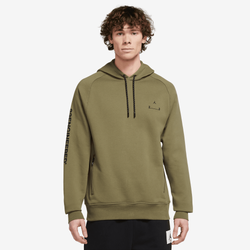 Men's - Jordan Essential Hol Pld Fleece Pullover - Green/Black