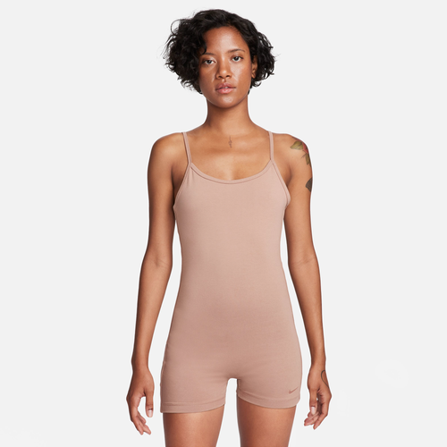 Nike Womens  Nsw Onepiece Tape Leggings In Desert Dust/desert Dust