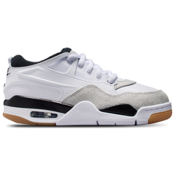 Boys' Grade School - Jordan AJ 4 RM - White/Black/Neutral Grey