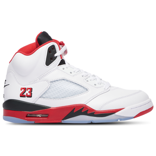 MENS - Jordan Retro 5 OG - White/Black Fire Red
