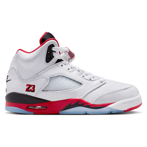 BOYS - Jordan Air Jordan 5 Retro OG - White/Black Fire Red
