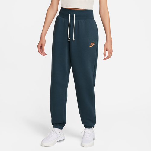 

Nike Womens Nike NSW Fleece Hi Rise Pant - Womens Jungle/Sail Size M