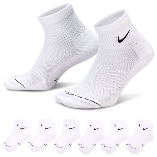  - Nike Everyday Elevated Ankle Socks 6 Pack - Black/White