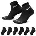 Nike Everyday Elevated Ankle Socks 6 Pack - Nike Black/White