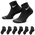 Nike Everyday Elevated Ankle Socks 6 Pack - Adult Black/White