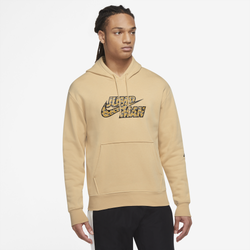 Men's - Jordan Flight Fleece Pullover Hoodie - Brown/Black