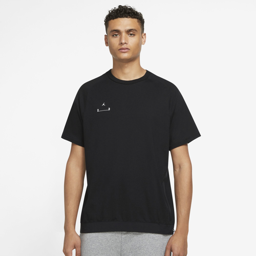

Jordan Mens Jordan 23E Statement Short Sleeve Top - Mens Black/White Size XL