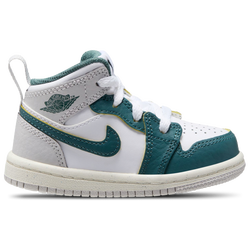 Boys' Toddler - Jordan AJ 1 Mid SE - Green/White