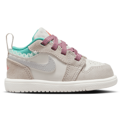 Girls' Toddler - Jordan AJ 1 Low Alt SE Edge - Sail/Grey/Brown