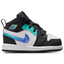 Boys' Toddler - Jordan AJ 1 Mid SE Uni - Black/Red/Blue