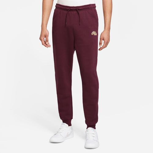 Jordan Mens  Flight Mvp Fleece Pants In Red/black