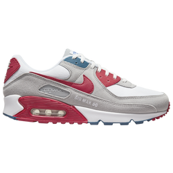 Men's - Nike Air Max 90 - Light Sky Grey/Gym Red